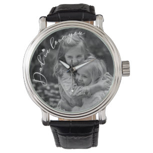 Pappa Vi Kärlek er foto Armbandsur