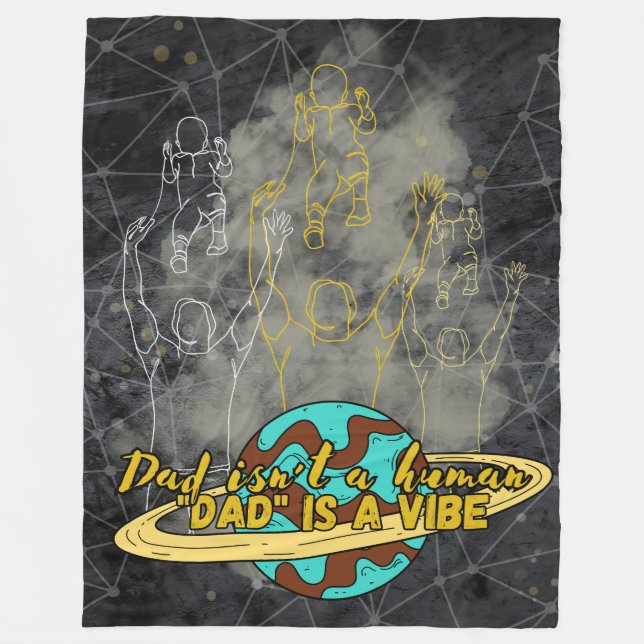 Pappa, vibe Fleece Blanket (Framsidan)