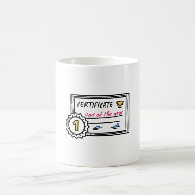 Pappa vid årets fars dag-utmärkelse kaffemugg (Center)