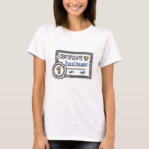 Pappa vid årets fars dag-utmärkelse t shirt