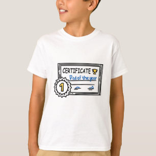 Pappa vid årets fars dag-utmärkelse t shirt