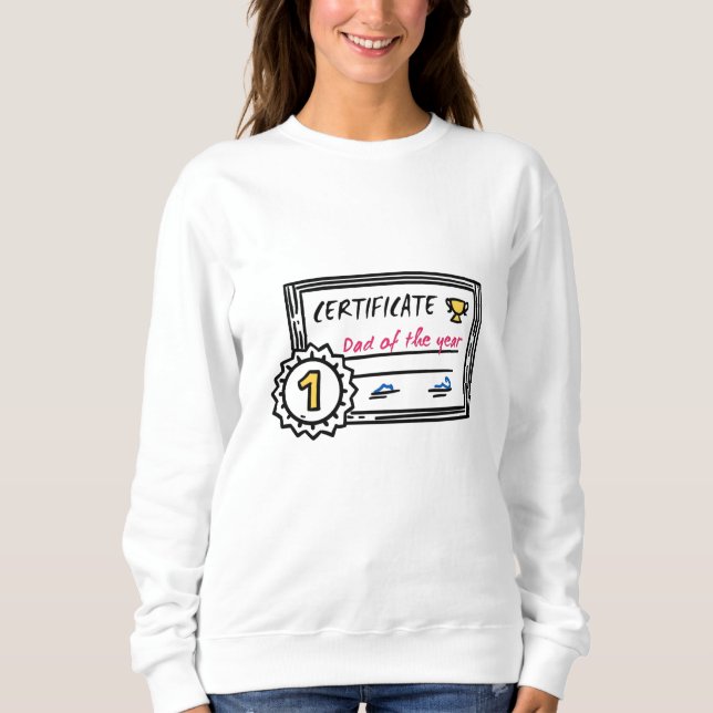 Pappa vid årets fars dag-utmärkelse t shirt (Framsida)