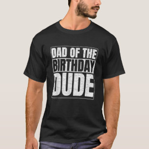 Pappa vid Birthday Boy Manar s Black Retro Cracks T Shirt