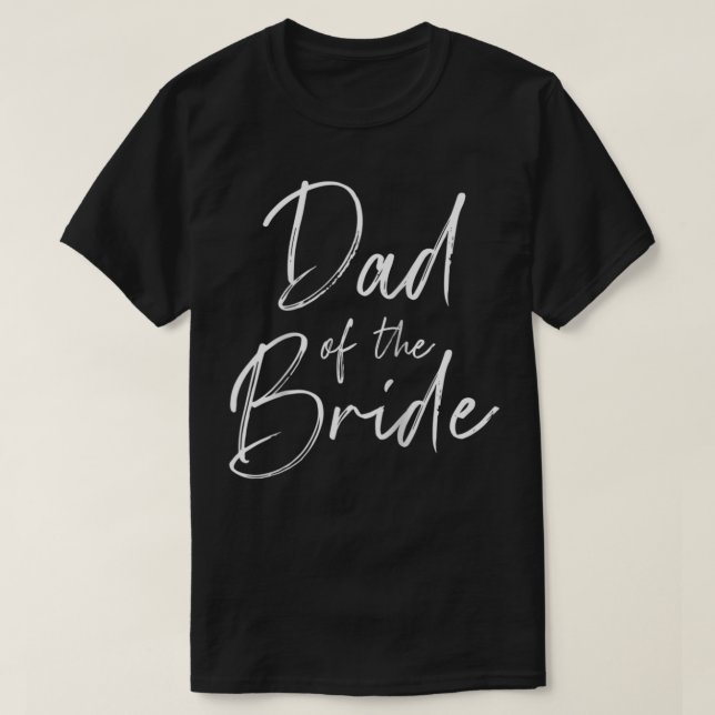 Pappa vid briden bröllop t shirt (Design framsida)