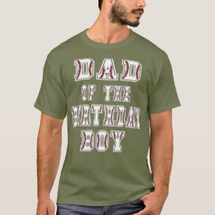 Pappa vid födelsedagen Baller Baseball Thémen Part T Shirt