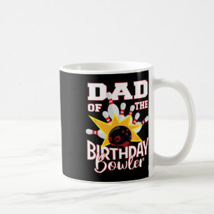 Pappa vid födelsedagen Bowlareare Kid Bowling Part Kaffemugg