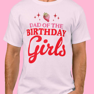 Pappa vid födelsedagsknappens Twillingar T Shirt