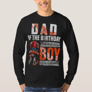 Pappa vid födelsedagspojken Dirt Bike B-day motocr T Shirt