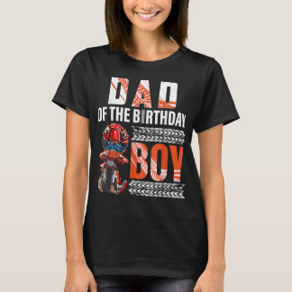 Pappa vid födelsedagspojken Dirt Bike B-day motocr T Shirt