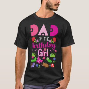 Pappa vid födelsedagstjejen Kryp Insekt Bday Party T Shirt