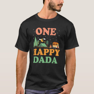 Pappa vid Lycklig Camper One Lycklig Dada Camping T Shirt