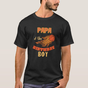 Pappa vid matchningen av födelsedagstokens basket t shirt