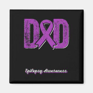 Pappa vid Warrior Epilepsy Pappa Lila Magnet