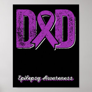 Pappa vid Warrior Epilepsy Pappa Lila Poster