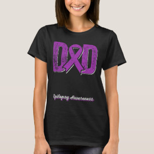 Pappa vid Warrior Epilepsy Pappa Lila T Shirt