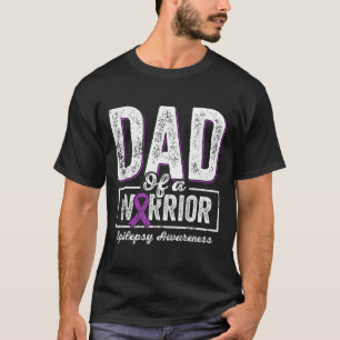 Pappa vid Warrior Epilepsy Pappa Lila T Shirt