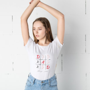 Pappa vinner alltid klär modern XOXO Valentines da T Shirt
