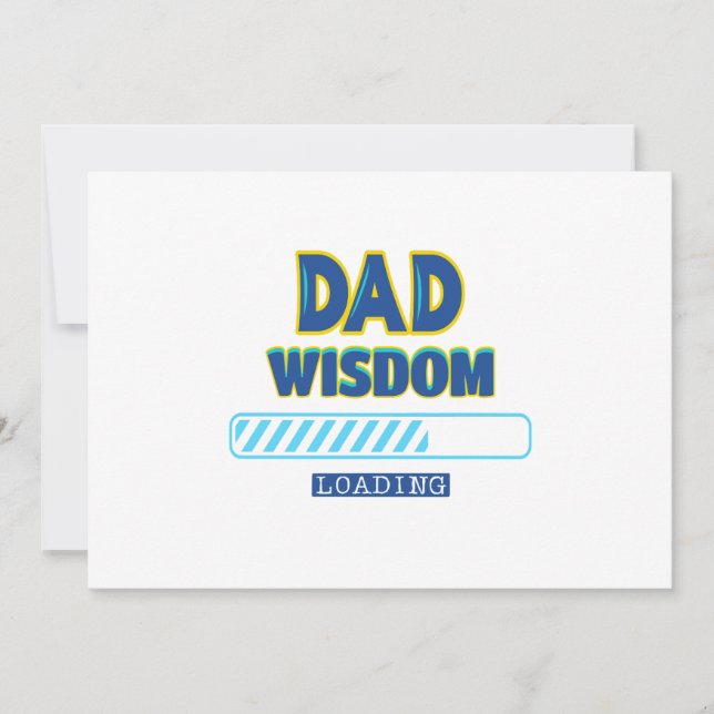 Pappa Visdom Laddar Julkort (Framsida)