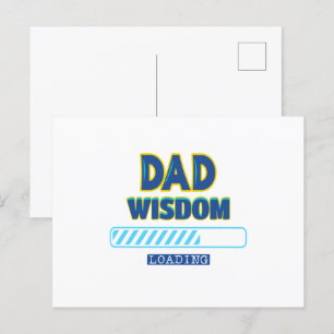 Pappa Visdom Laddar Vykort