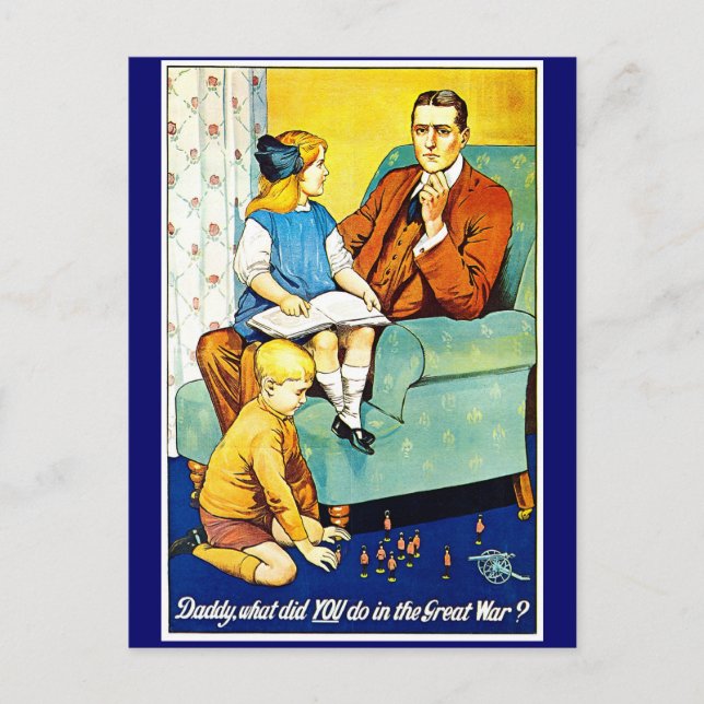 Pappa? -vykort vykort (Framsida)