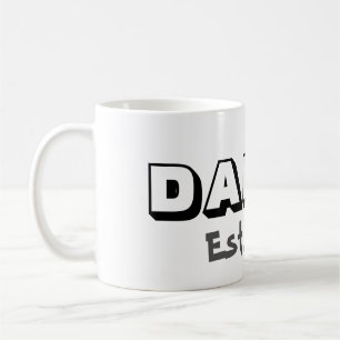 Pappa w/Anpassade Etablera datum Kaffe Mugg