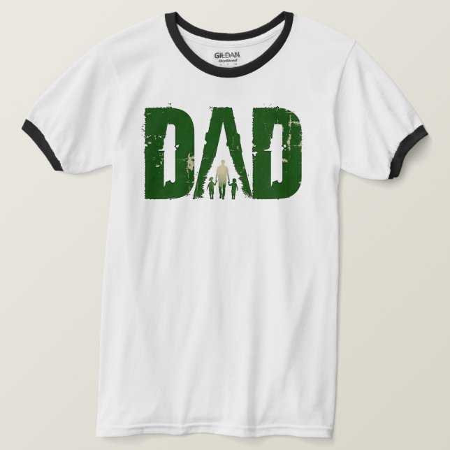 PAPPA Walking with Kids Ringer T-Shirt (Design framsida)