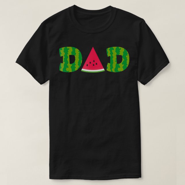 Pappa Watermelon Funny sommarfrukt Underbara Far D T Shirt (Design framsida)