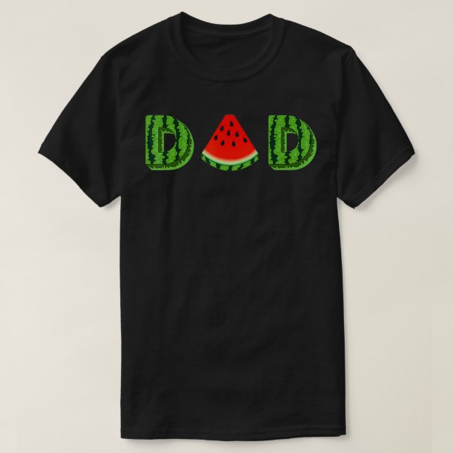 Pappa Watermelon Funny Summer Melon Fruit Coola T Shirt (Design framsida)