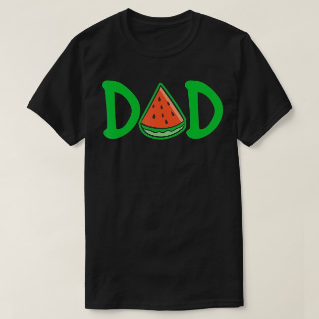 Pappa Watermelon Funny Summer Melon Fruit Gift T Shirt (Design framsida)