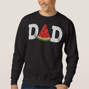 Pappa Watermelon Sommarfrukt Underbara Fars dag Lång Ärmad Tröja