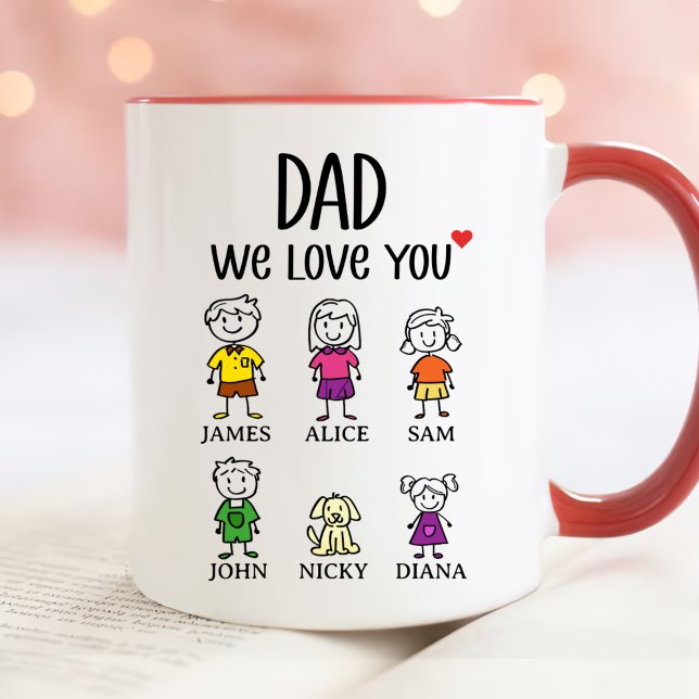 Pappa We Kärlek You Anpassningsbar Fars dag Mugg (Skapare uppladdad)