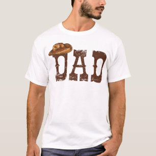 Pappa Westerna familjen Matching Birthday Cowboy C T Shirt