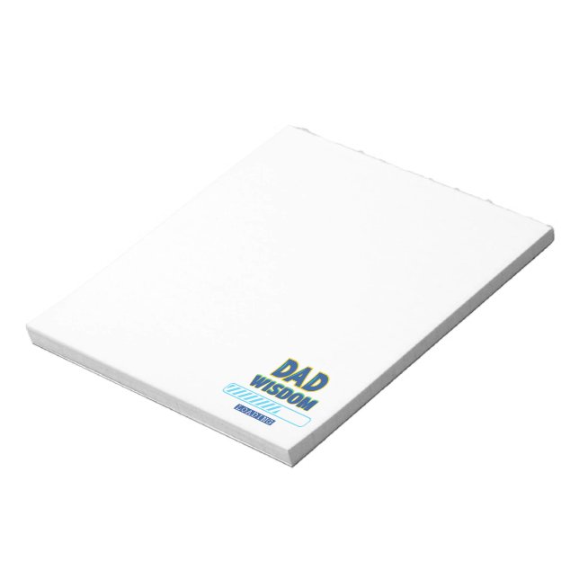 Pappa Wisdom Loading Anteckningsblock (Roterad)