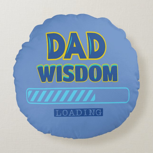 Pappa Wisdom Loading Rund Kudde (Framsidan)