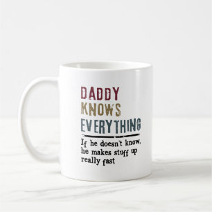 Pappa Wisdom Mugg med Sarkastic Quote och Doodle