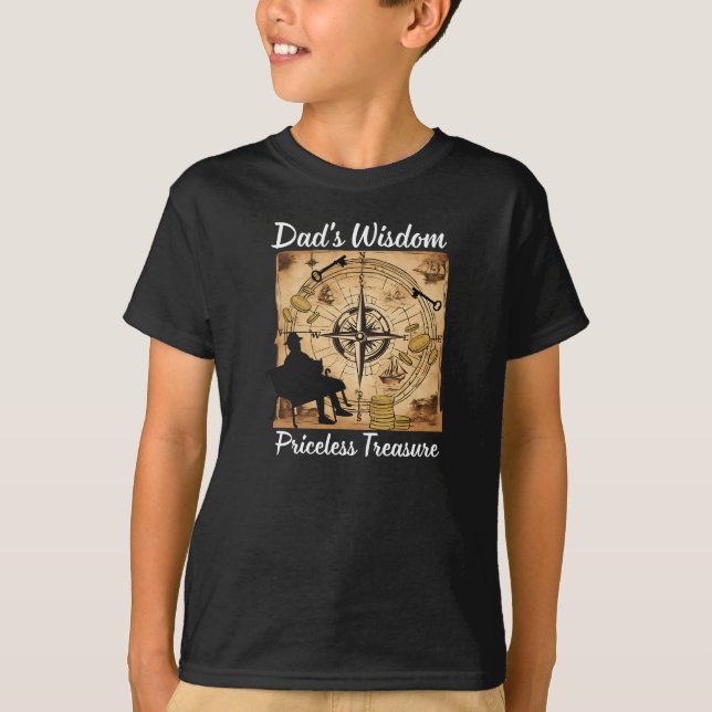 Pappa Wisdom Priceless Treasure T Shirt (Framsida)