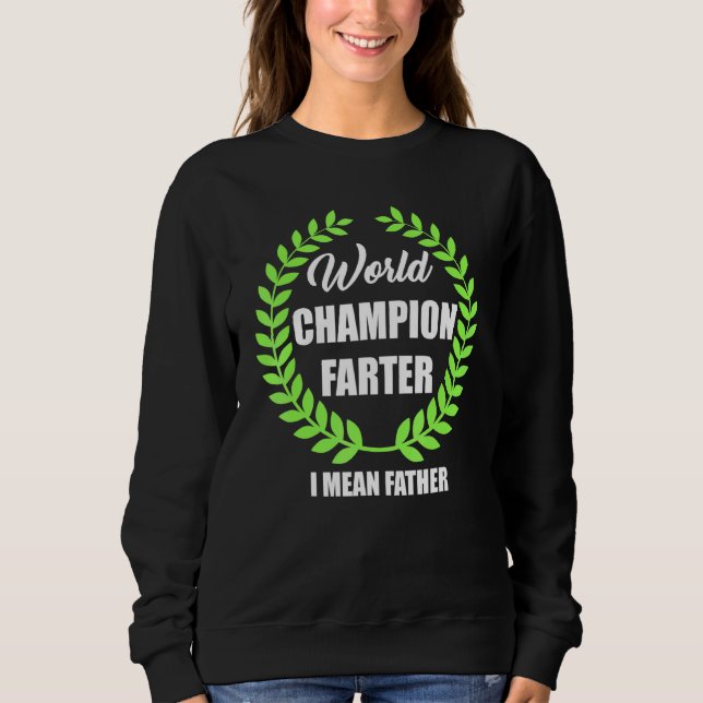 Pappa World Champion Farter Master Blaster T Shirt (Framsida)