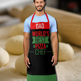 Pappa-World's Best Pizza Chef - Red Black grönt