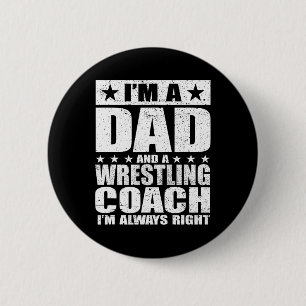 Pappa Wrestling Coach Coacher Fars dag Shirts Gif Knapp
