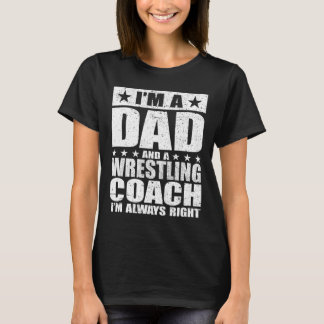 Pappa Wrestling Coach Coacher Fars Dag T-shirts Gi