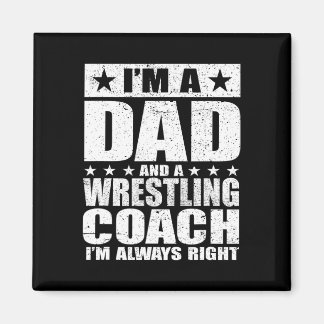 Pappa Wrestling Coach Coacher Fars Dag T-shirts Gi Magnet