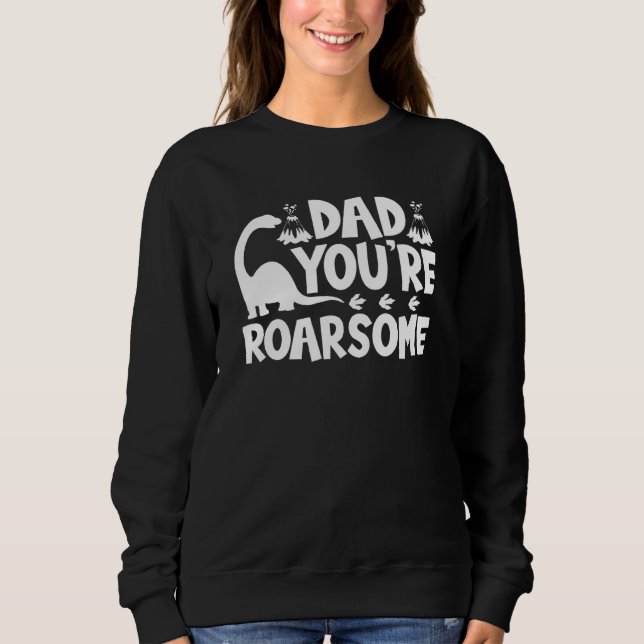 Pappa Youre Roarsome Dinosaur - Pappa Fars dag T Shirt (Framsida)