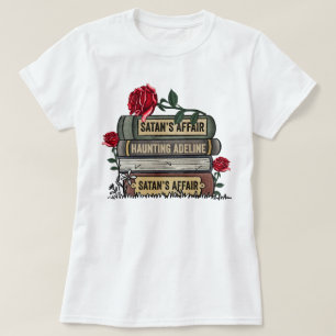 Pappa Zade Bok Stack Haunting Adeline Smut Bok T Shirt