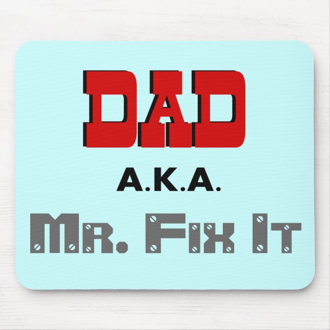 PappaAKA Herr knipa det novelty Musmatta (Framsidan)