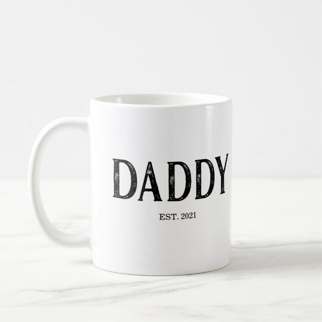 Pappaår etablerat kaffemugg (Vänster)