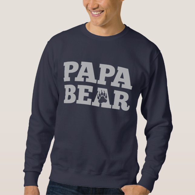 Pappabjörn Lång Ärmad Tröja (Framsida)