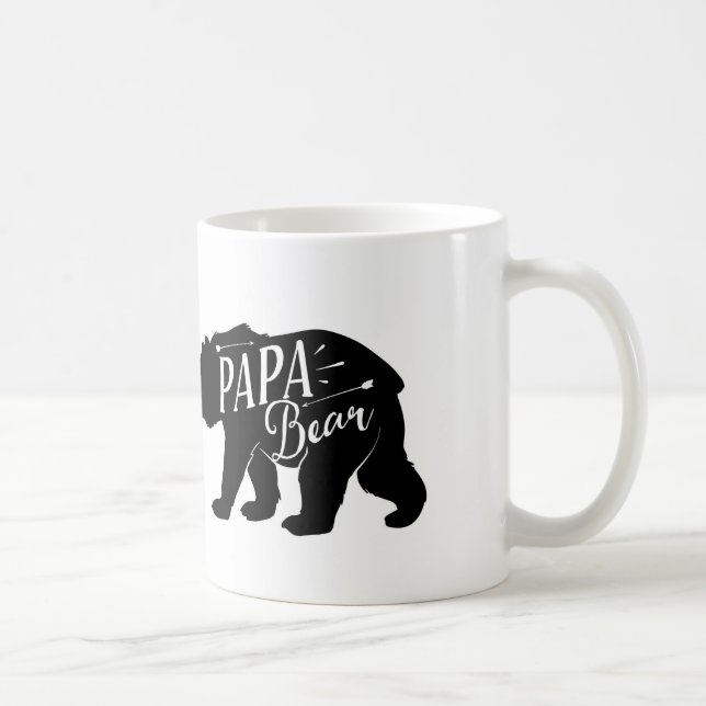 Pappabjörnmugg, pappabjörnkopp, pappa eller kaffemugg (Höger)