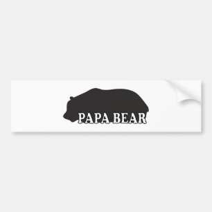 PappabjörnSilhouette Bildekal
