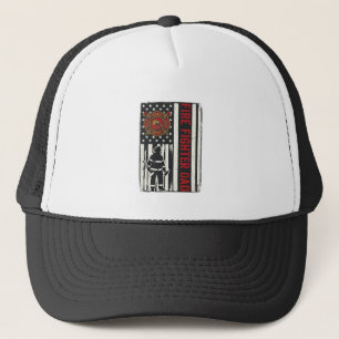 Pappabrandman Distressed Flagga Vektor Design_1 Keps