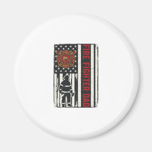 Pappabrandman Distressed Flagga Vektordesign_1 Magnet